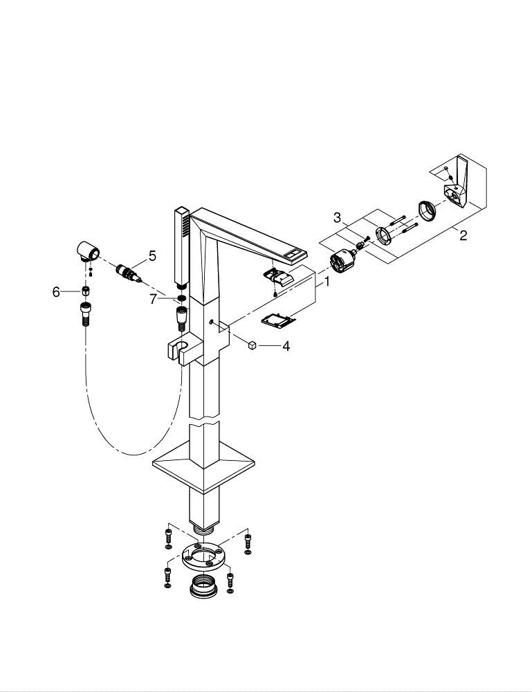 Grohe Allure  Brilliant  Private  Collection Yerden Küvet Bataryası - 24424AL0