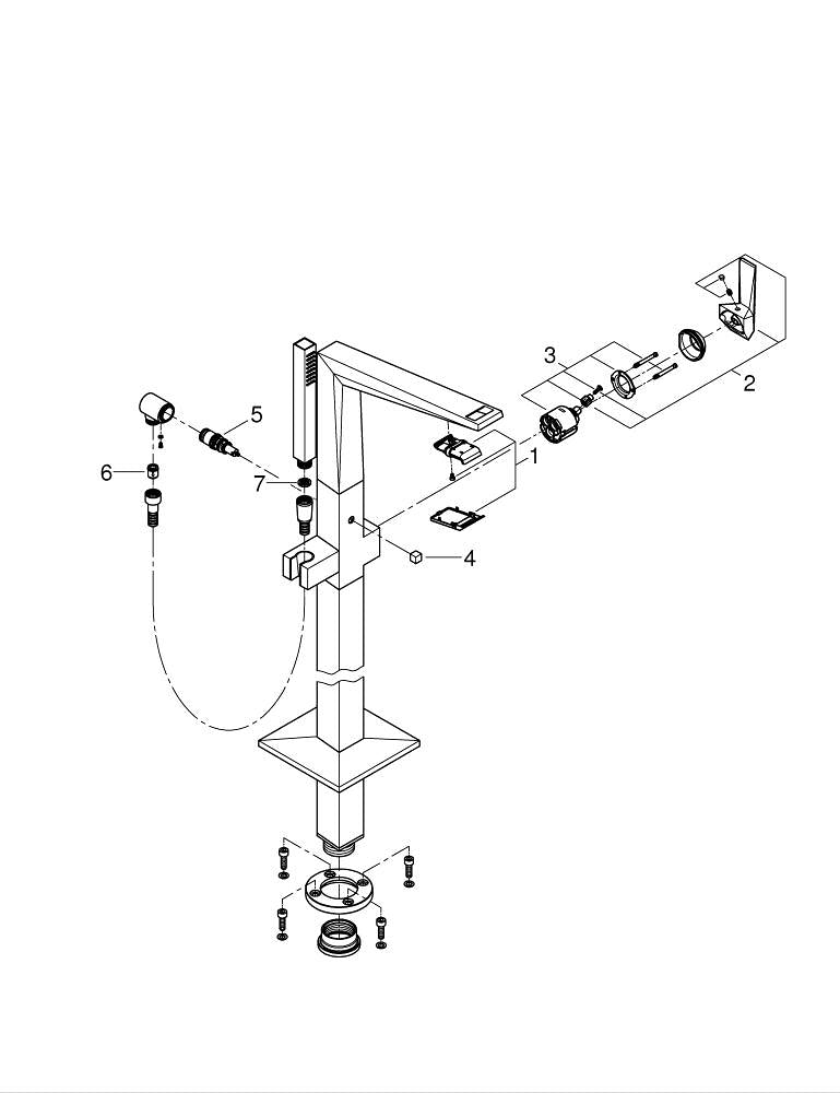 Grohe Allure  Brilliant  Private  Collection Yerden Küvet Bataryası - 24422000