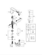 Grohe Bau  Cosmopolitan  E Fotoselli  Lavabo  Bataryası 1/2″, Çift Su Girişli Ayarlanabilir Sıcaklık Sınırlayıcısı Ile - 36451000