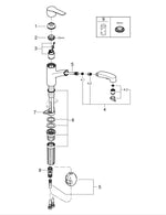 Grohe Start Tek Kumandalı Eviye Bataryası - 303072431