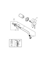 Grohe Essence İki Delikli Lavabo Bataryası  M- Boyut - 29192KF1
