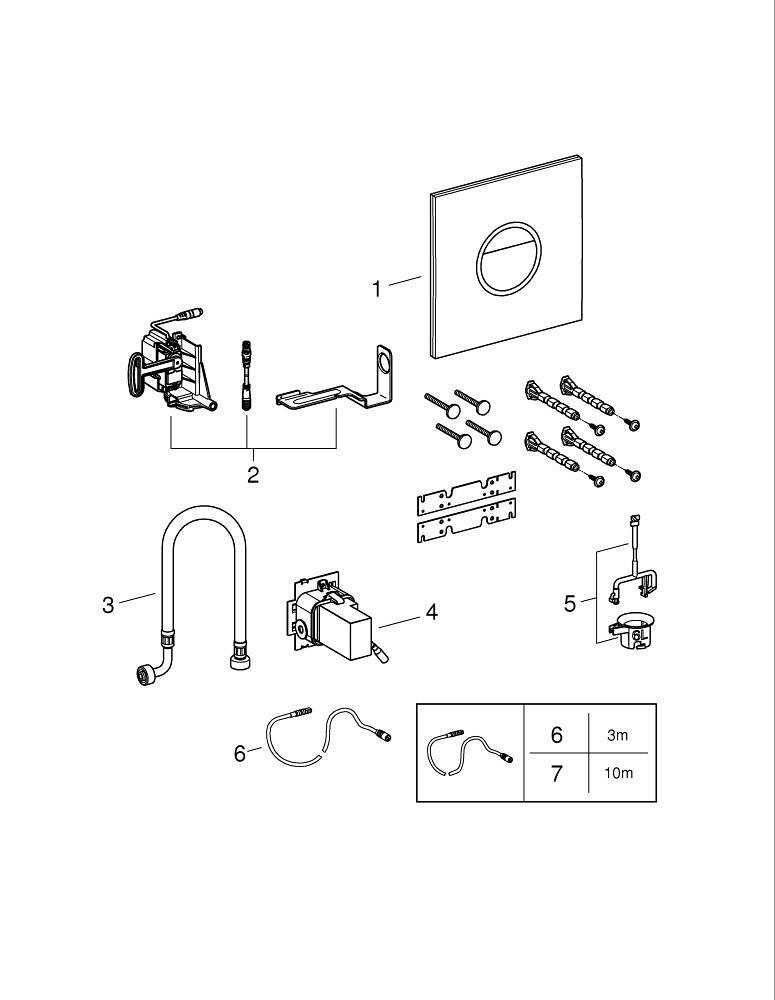 Grohe Veris  Light Kumanda Paneli - 38915KS0