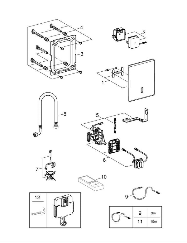 Grohe Tectron  Skate Fotoselli Kumanda Paneli - 38698SD1