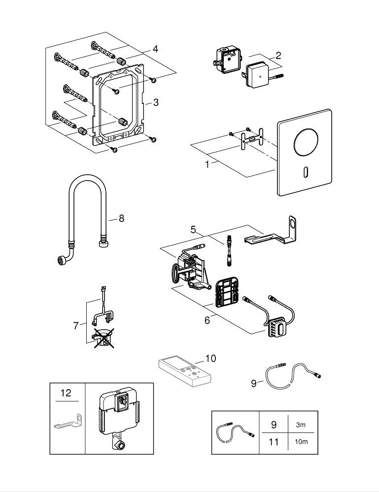 Grohe Tectron  Skate Fotoselli Kumanda Paneli - 37419SD0