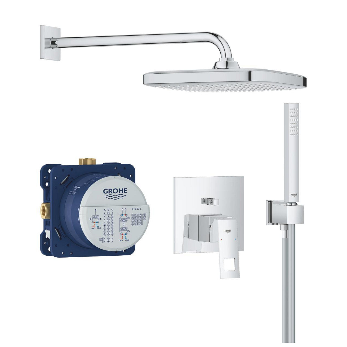 Grohe Eurocube Tek Kumandalı Lavabo Bataryası  M- Boyut - 23445DC0