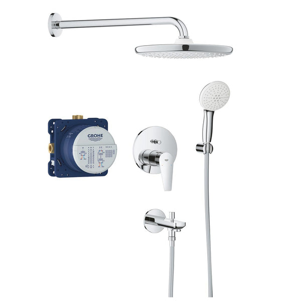 Grohe Bau Edge Concealed Shower System With  Tempesta 250 - 25291000