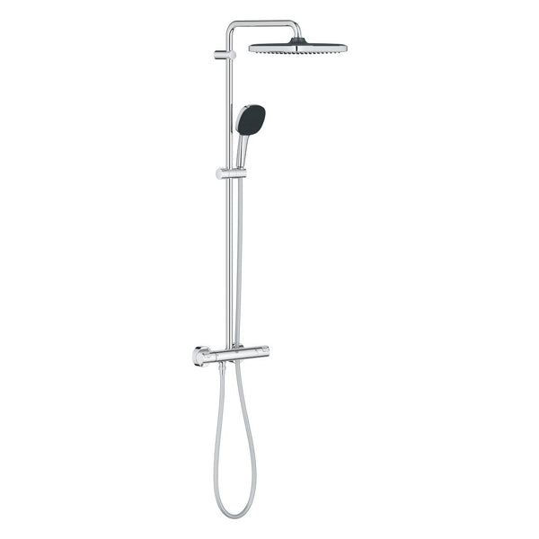 Grohe Vitalio  Comfort 250 Duvara Monte Termostatik Bataryalı Duş Sistemi - 26696001