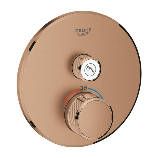 Grohe Grohtherm  Smart Control Tek Valfli Akış Kontrollü, Ankastre Termostatik Duş Bataryası - 29118DL0