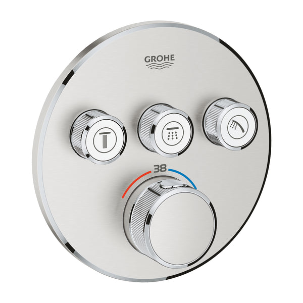 Grohe Grohtherm  Smart Control Üç Valfli Akış Kontrollü, Ankastre Termostatik Duş Bataryası - 29121DC0