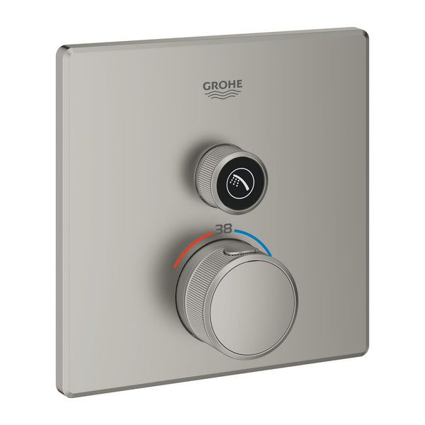 Grohe Grohtherm  Smart Control Tek Valfli Akış Kontrollü, Ankastre Termostatik Duş Bataryası - 29123MS0