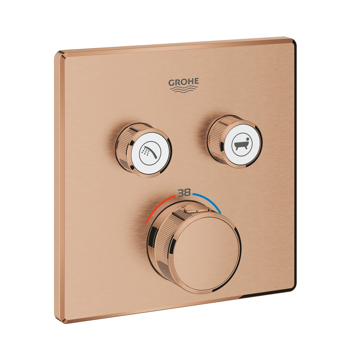 Grohe Grohtherm  Smart Control Çift Valfli Akış Kontrollü, Ankastre Termostatik Duş Bataryası - 29124DL0