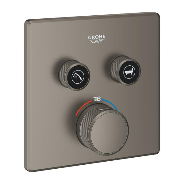 Grohe Grohtherm  Smart Control Çift Valfli Akış Kontrollü, Ankastre Termostatik Duş Bataryası - 29124MG0
