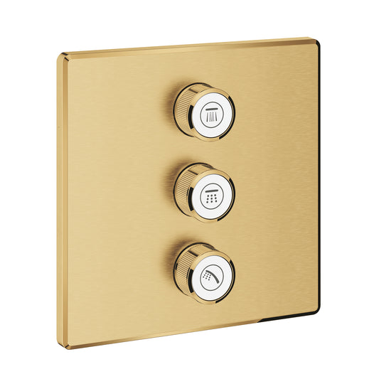 Grohe Grohtherm Smart Control commande à trois vannes avec contrôle de débit - 29127GN0