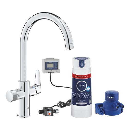 Grohe G R O H E  Blue  Pure  Bau Curve Starter Kit With  Ultrasafe Filter - 30582000