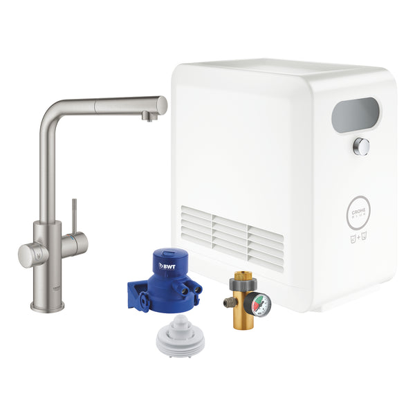 Grohe G R O H E  Blue  Professional L-Spout Kit With Pull-Out Mousseur - 31326DC2