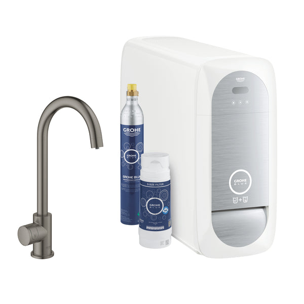 Grohe G R O H E  Blue  Home C-Spout Starter Kit With  Mono Faucet - 31498AL1