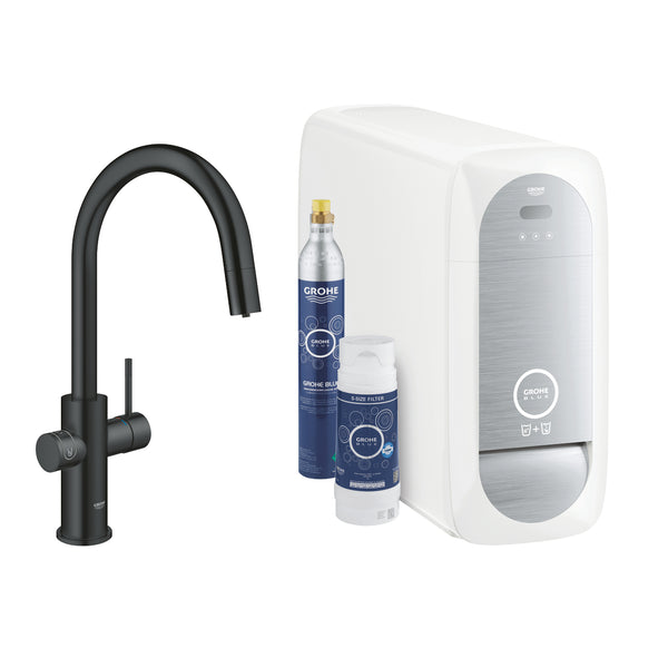 Grohe G R O H E  Blue  Home C-Spout Starter Kit With  Pull- Out Spout - 31541KS0