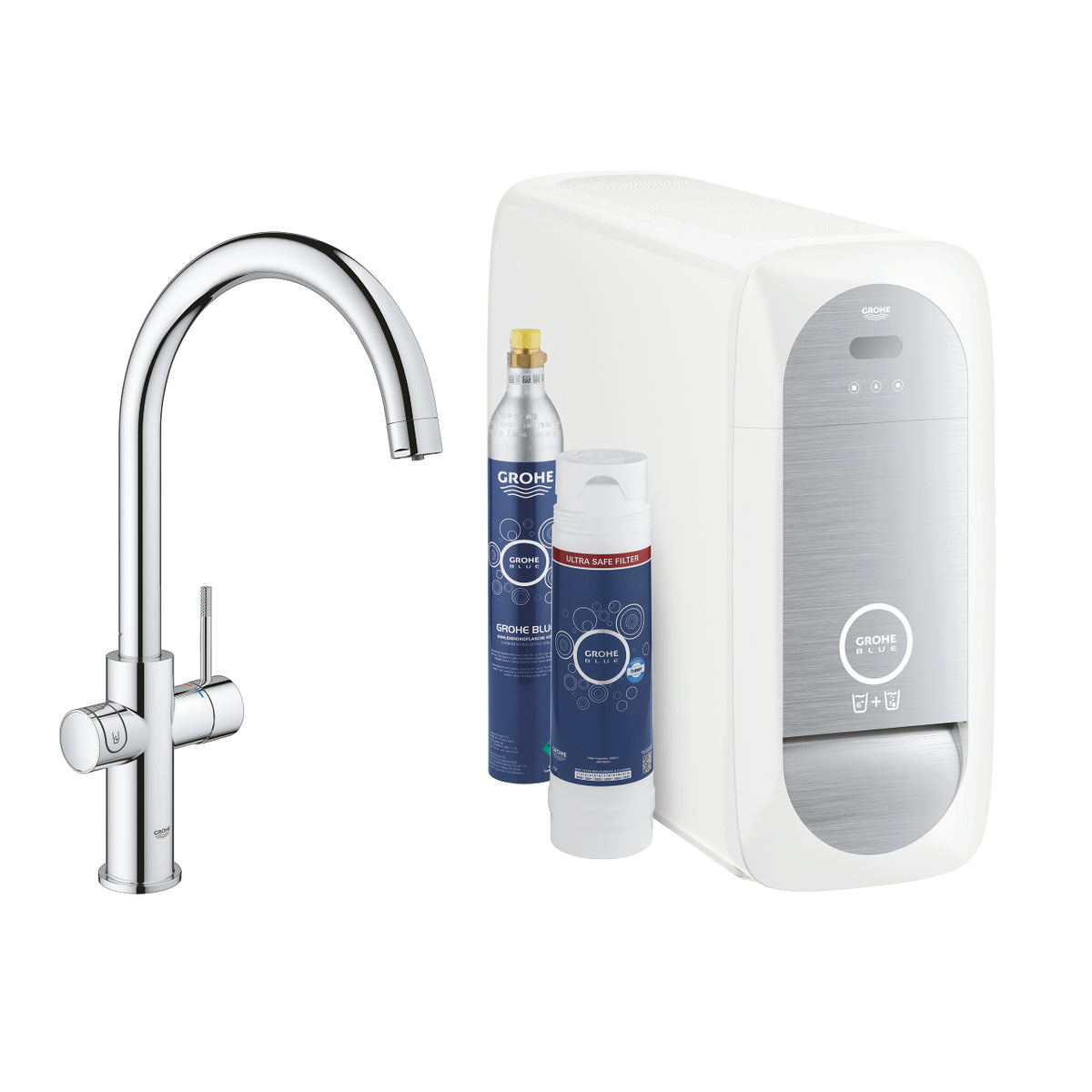 Grohe G R O H E  Blue  Home C-Spout Starter Kit With  Mono Faucet - 31498DC1