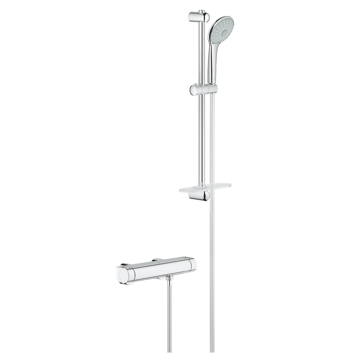 Grohe Grohtherm 2000 Termostatik Duş Bataryası / Duş Seti Dahil - 34195001
