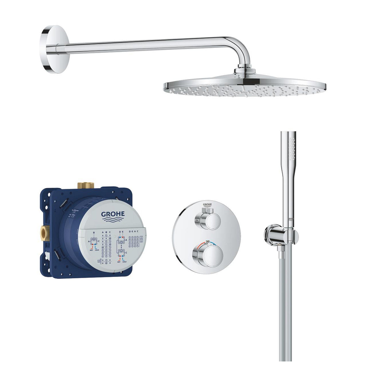 Grohe Grohtherm Ankastre Termostatik Banyo Bataryası - 24078000