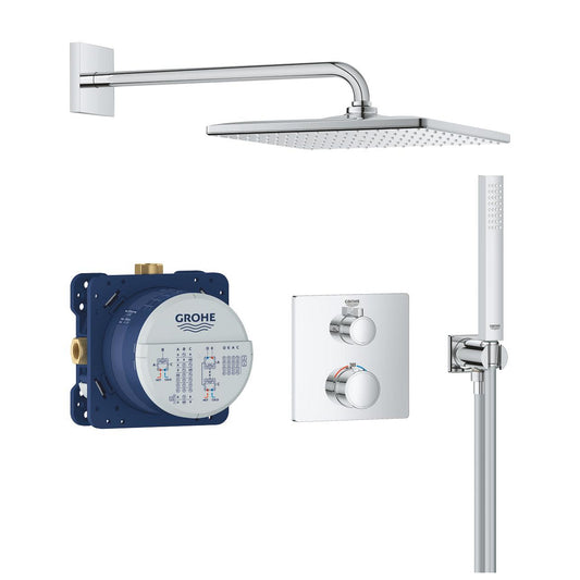 Grohe Grohtherm Concealed Shower System With  Rainshower  Mono 310  Cube - 34870000