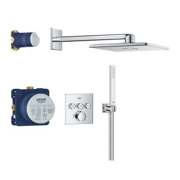 Grohe Smart Control Concealed Shower System With  Rainshower  Smart Active 310  Cube - 34873000