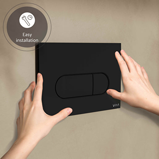 VitrA Root Round Kumanda Paneli, Mat Siyah 740-2211