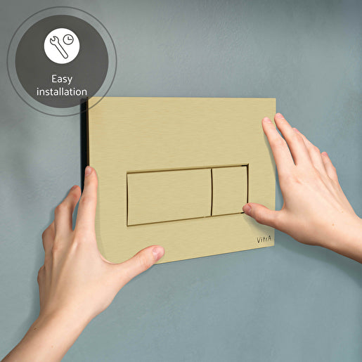 VitrA Root Square Kumanda Paneli, Fırçalı Altın 740-2325