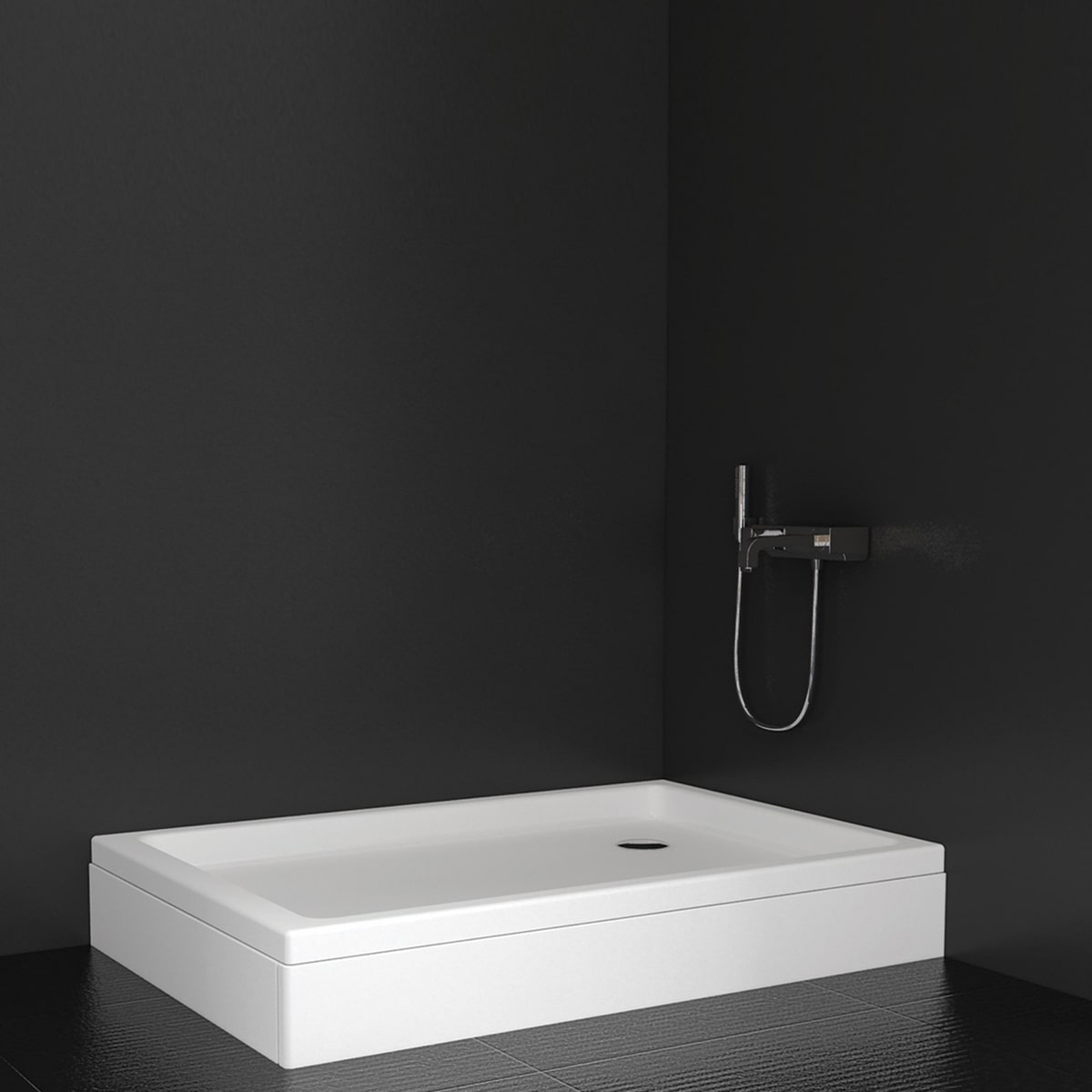 130x90x16 Diktörtgen Panelli Duş Teknesi