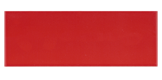 Art Mosaic Flat 10x30 / 4”x12” Red Matt Duvar Karosu