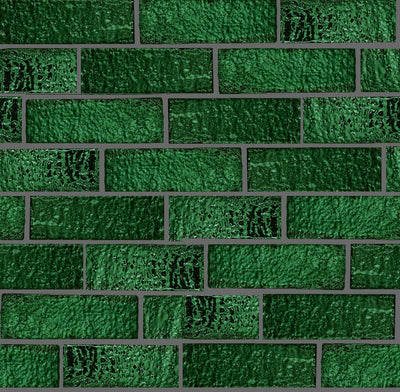 Art Mosaic Forest Emerald Green 6,5x21,5 El Yapımı Terracotta Seramik