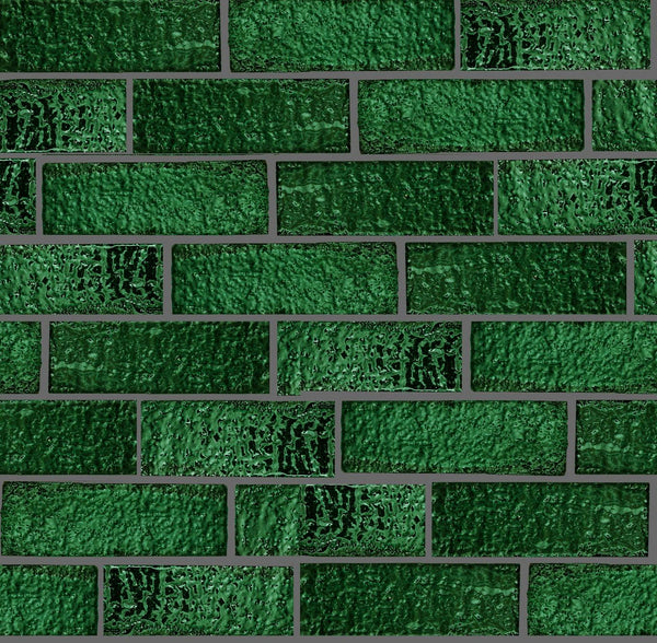 Art Mosaic Forest Emerald Green 6,5x21,5 El Yapımı Terracotta Seramik