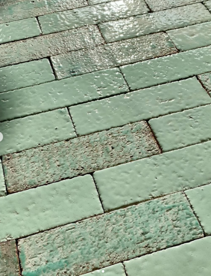 Art Mosaic Forest Fresh Mint 6,5x21,5 El Yapımı Terracotta Seramik