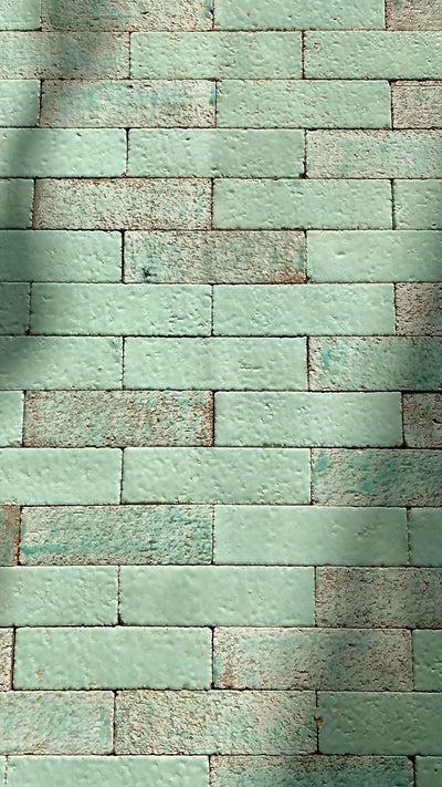 Art Mosaic Forest Fresh Mint 6,5x21,5 El Yapımı Terracotta Seramik