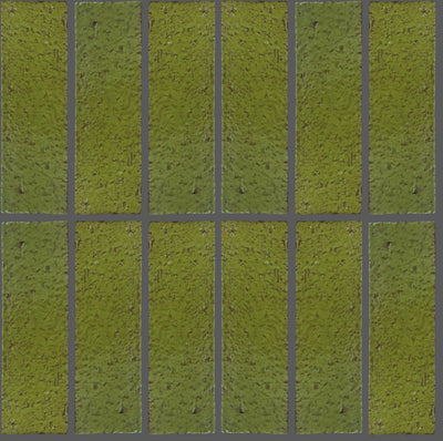 Art Mosaic Forest Leaf 6,5x21,5 El Yapımı Terracotta Seramik