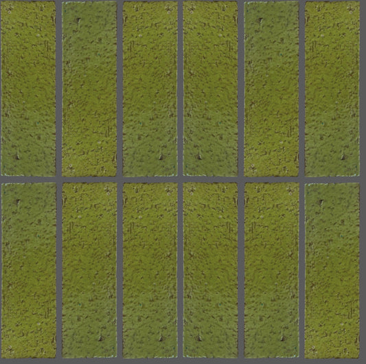 Art Mosaic Forest Leaf 6,5x21,5 El Yapımı Terracotta Seramik