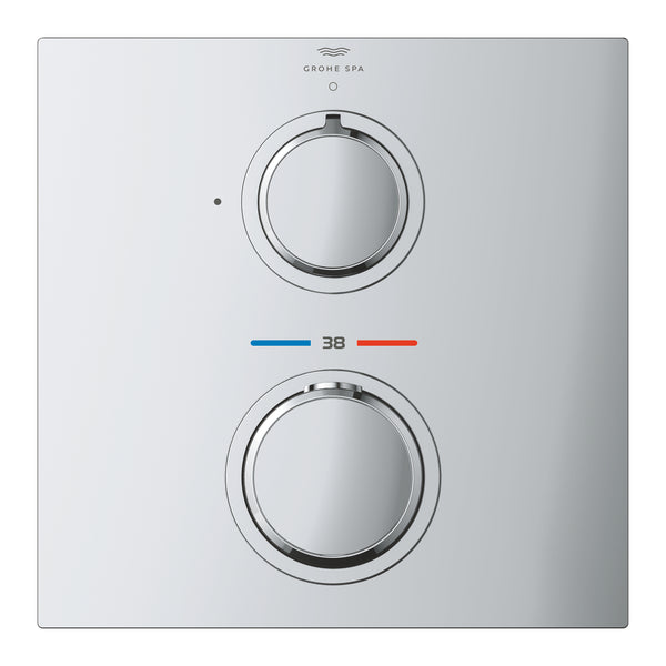 Grohe Allure Tek Valfli Akış Kontrollü, Ankastre Termostatik Duş Bataryası - 19380002
