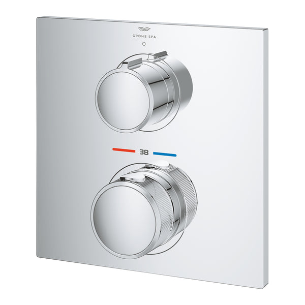 Grohe Allure Tek Valfli Akış Kontrollü, Ankastre Termostatik Duş Bataryası - 19380002