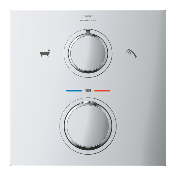 Grohe Allure Thermostat For Concealed Installation With 2-Way Diverter Hand Shower/Bath Filler - 19446002