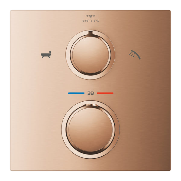Grohe Allure Thermostat For Concealed Installation With 2-Way Diverter Hand Shower/Bath Filler - 19446DL2