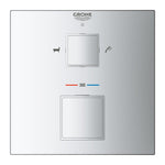 Grohe Grohtherm  Cube Çift Yönlü Ankastre Termostatik Banyo Bataryası - 24155000