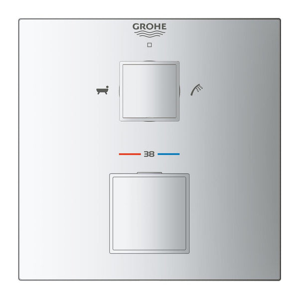 Grohe Grohtherm  Cube Çift Yönlü Ankastre Termostatik Banyo Bataryası - 24155000