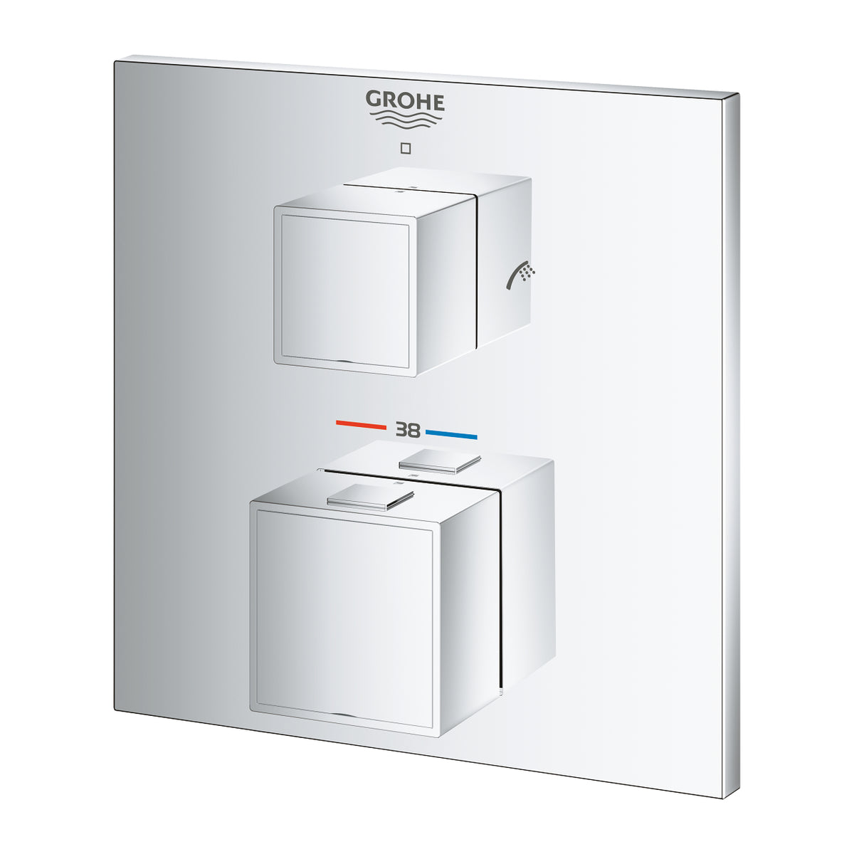 Grohe Grohtherm  Cube Çift Yönlü Ankastre Termostatik Banyo Bataryası - 24155000