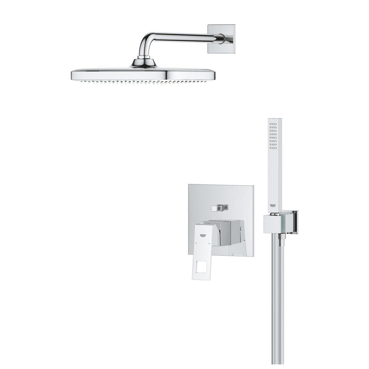 Grohe Eurocube Concealed Shower System With  Tempesta 250  Cube - 25289000