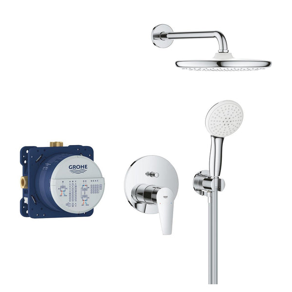 Grohe Bau Edge Concealed Shower System With  Tempesta 250 - 25290000