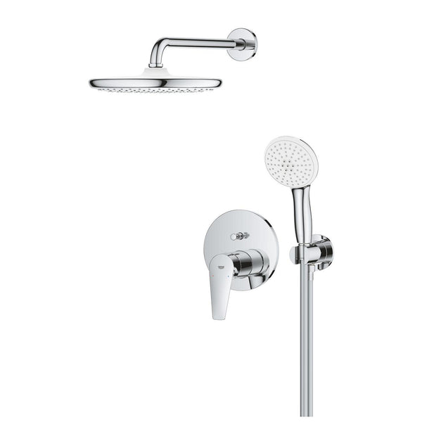 Grohe Bau Edge Concealed Shower System With  Tempesta 250 - 25290000