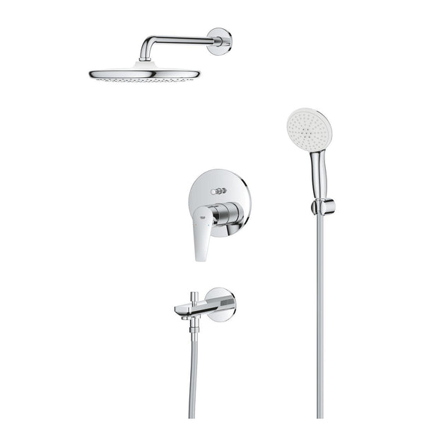Grohe Bau Edge Concealed Shower System With  Tempesta 250 - 25291000