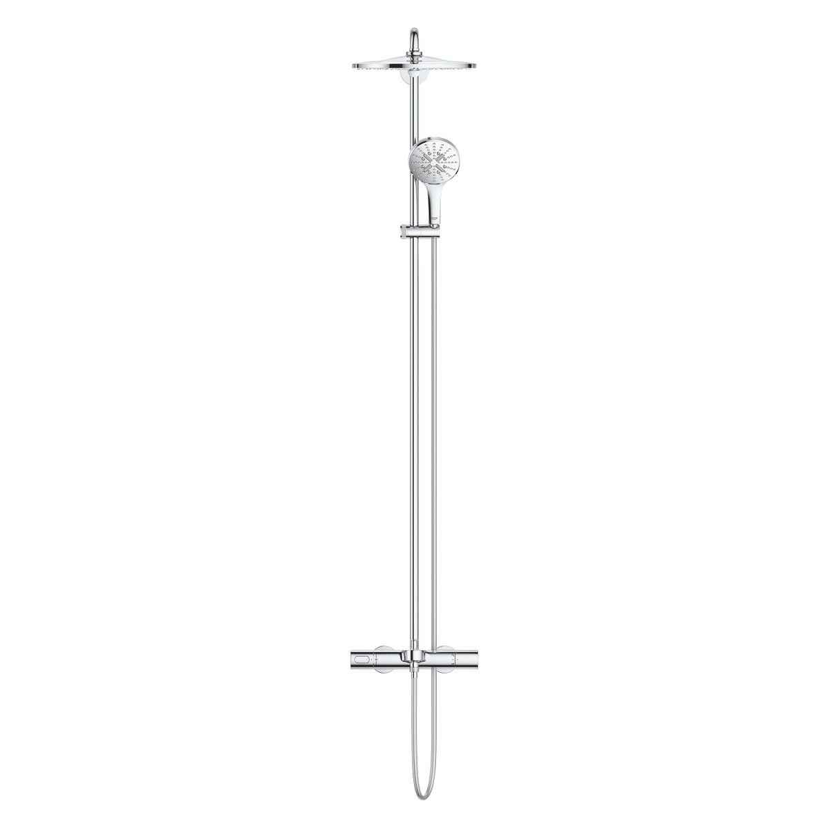 Grohe Rainshower  Smart Active 310 Duvara Monte Termostatik Banyo Bataryalı Duş Sistemi - 26657000