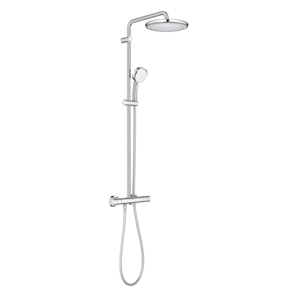 Grohe Tempesta  Cosmopolitan  System 250 Duvara Monte Termostatik Bataryalı Duş Sistemi - 26670000