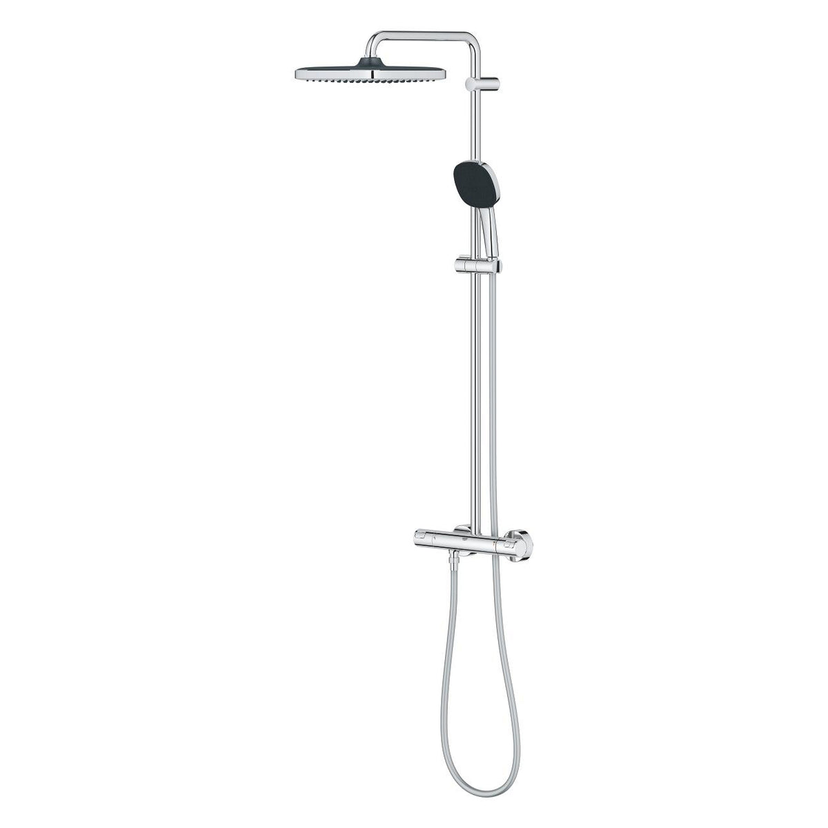 Grohe Vitalio  Comfort 250 Duvara Monte Termostatik Bataryalı Duş Sistemi - 26696001